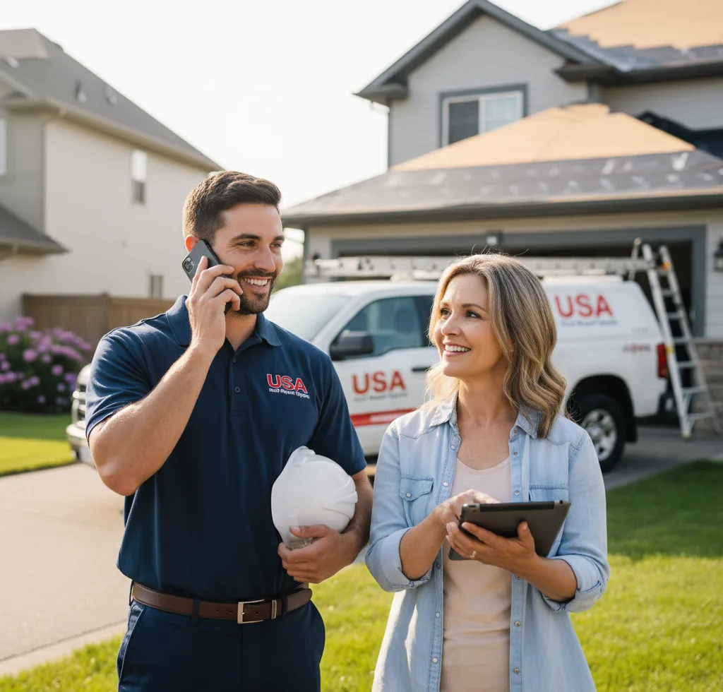 USA Roof Repair Experts customer support in Cameron